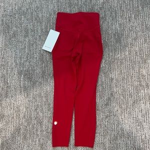 Lululemon Base Pace HR Crop 23” Red Size 4